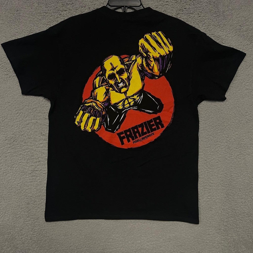 Powell Peralta Mike Frazier Skateboards T‎ Shirt Men's Size L Black 2-Sided Tee
